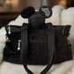 Stylish bag with many special details - black