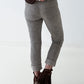 Hose stone washed mit Gürtel - taupe