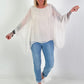 Silk Tunic with Integrated Underlayer Top - beige