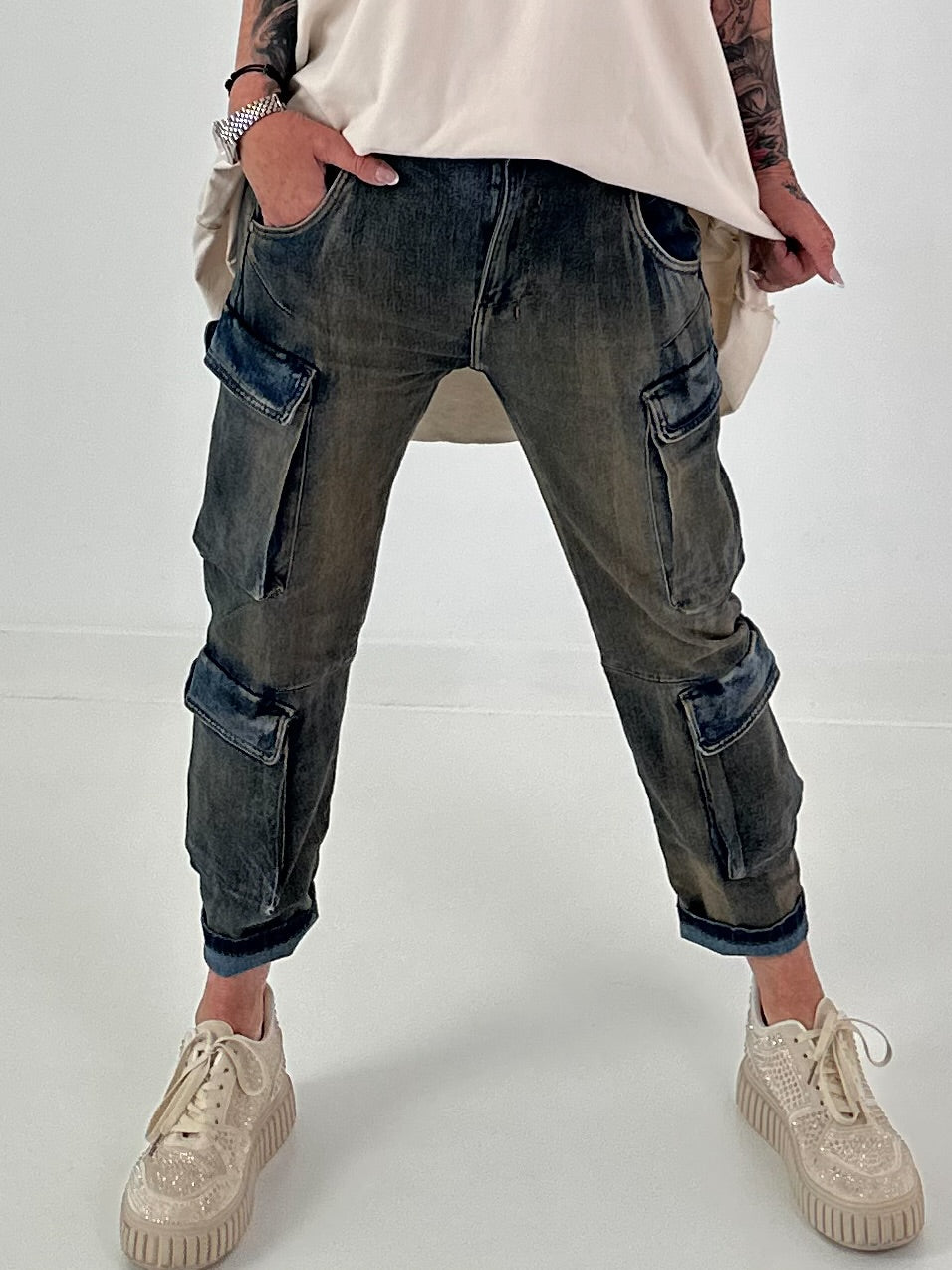 Cargo Jeans - denim