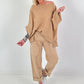 Oversized Linen Shirt - Camel