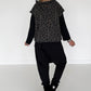 Kurzarm-Hoodie mit All Over Leo-Print - anthrazit ( lieferbar ab ca 28.08.26)