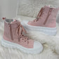 Hoge sneakers - roze
