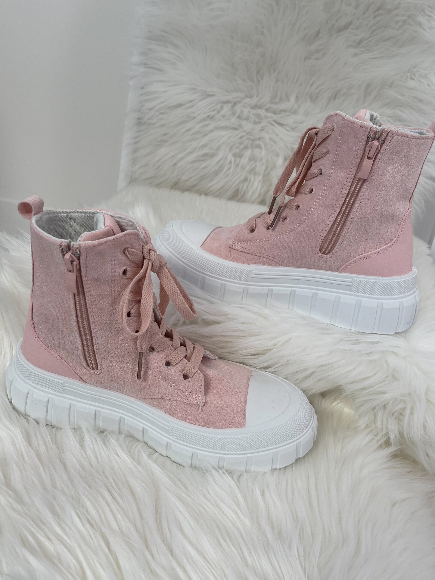 Hoge sneakers - roze