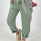 Linen trousers - khaki