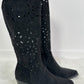 Boots with cut-out - black