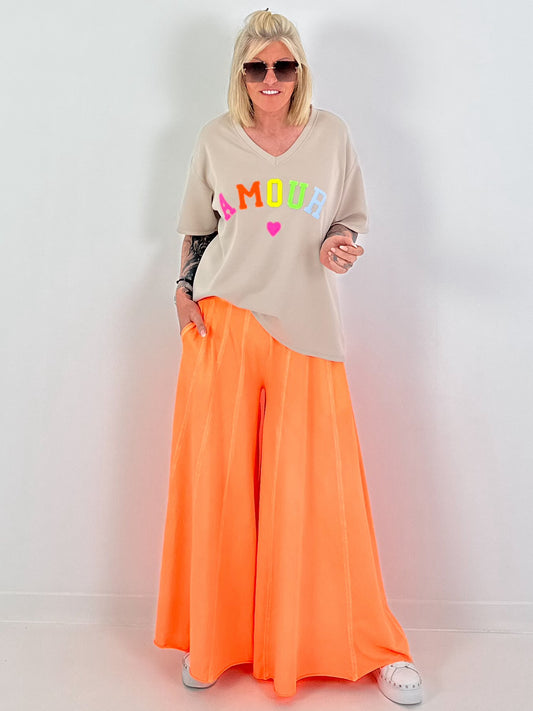 Sweat T-Shirt Amour - beige