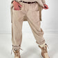 Corduroy trousers model “Casual Comfort” - beige