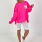 Sweater It's All Good - neon pink