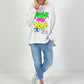 Sweatshirt model "Power" - white