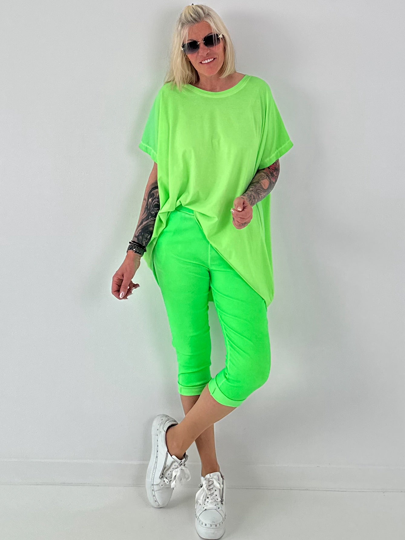 Oversized T-Shirt - neongrün