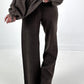 Knitted trousers model "Weave&amp;Wear" - brown