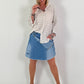 Strukturierte Bluse - beige