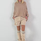 Oversized trui model “Relaxed Chic” - beige