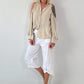 Bluse mit cold shoulder Detail - beige