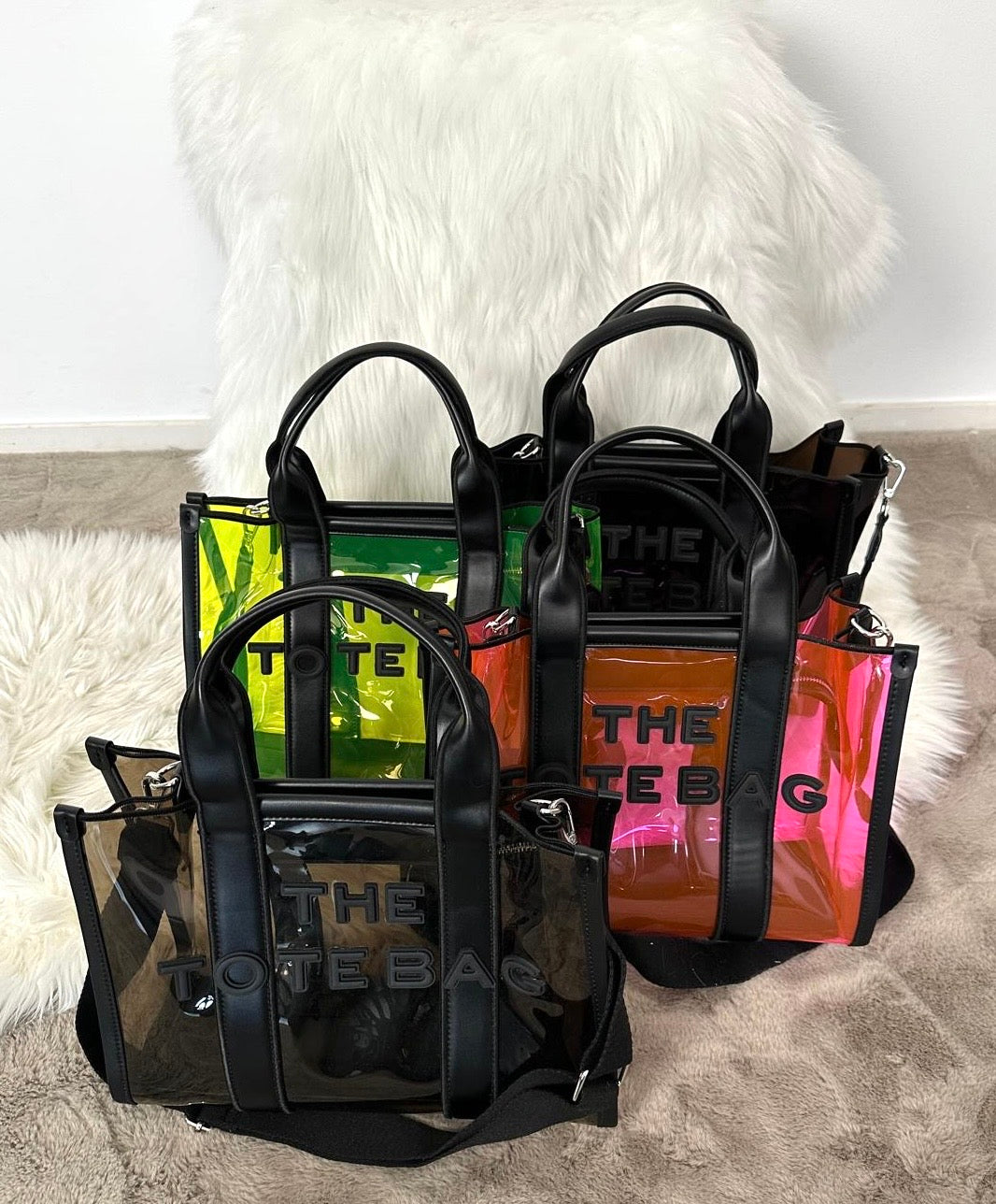 Bag in Bag Tasche "Whitney" - neon-pink