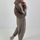 Haremhose mit Knopfdetails - taupe