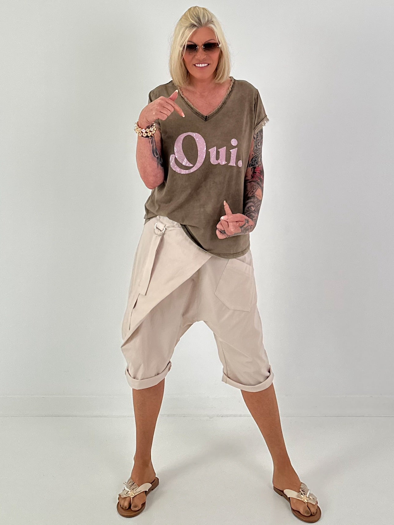 T-Shirt Oui - chocolate