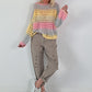 Grobstrickpullover mit Farbverlauf  - mehrfarbig