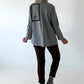 Blazer mit Statement Patch - grau
