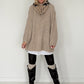 Rippstrickpullover - beige