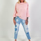 Sweatshirt Modell "Flow Cut" - rosa