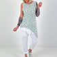 Long Top Leo asymmetrical - turquoise