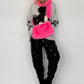 Muff / Felltasche - neonpink