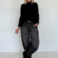 Jeans-Pumphose im Allover-Leoprint mit Gürtel - used-black ( lieferbar ab ca.09.10.26)