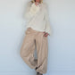 Kuschliger Pullover mit Fransen-Details - creme