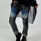 Destroyed Jeans with trendy details - used black