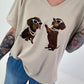 T-Shirt Dachshund - beige