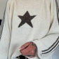 Kuscheliger Pullover mit Sternmotiv - beige-mokka