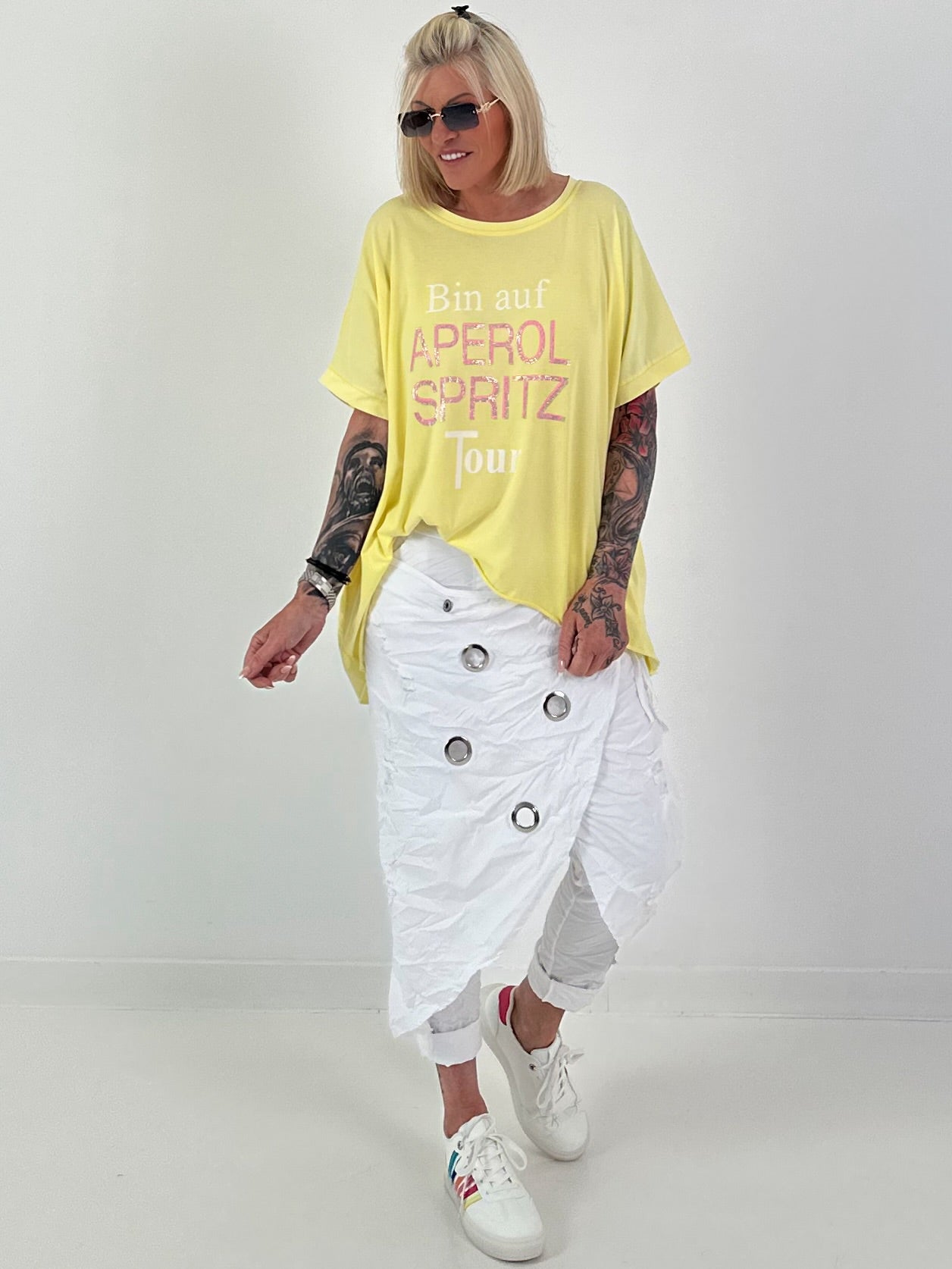 Oversized T-Shirt on Tour - gelb