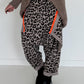 Haremhose im Leo-Print - taupe-mehrfarbig