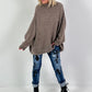 Oversized sweater model "Snuggle Arctic" - taupe