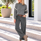 Pullover Two Colors - dunkelgrau-beige