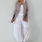 Leichte Feinstrickjacke mit Knopf- taupe