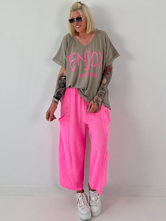 T-Shirt Enjoy - taupe