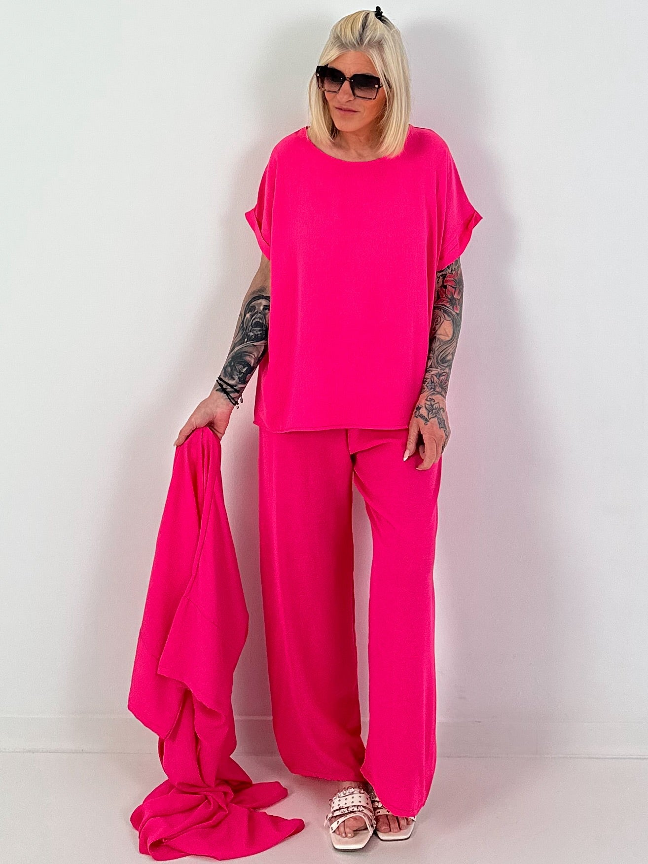 Light two-piece set - pink