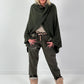 Poncho sweater model "Soul Warmer" - olive