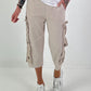 Broek met veteroogjes - beige