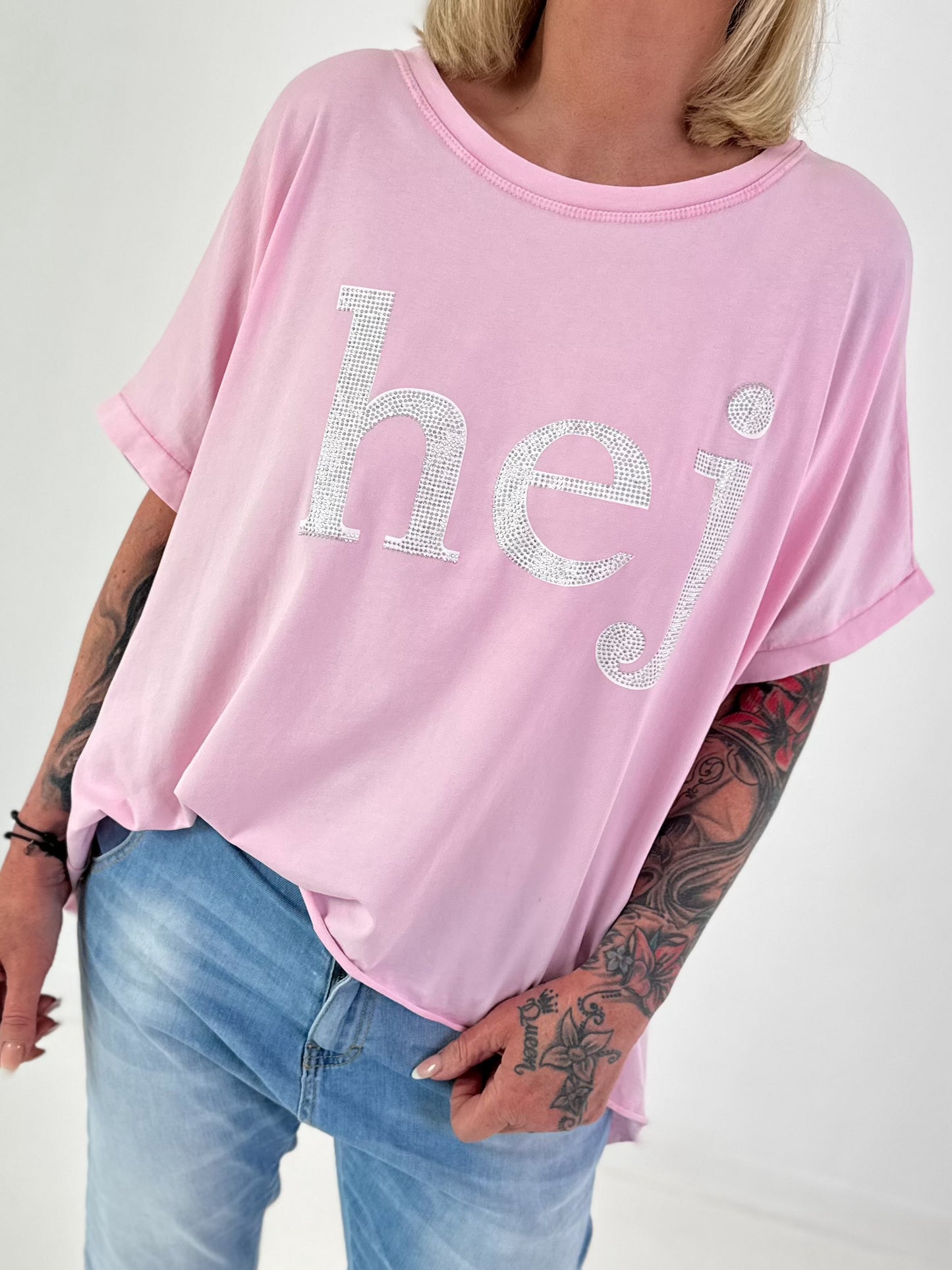 T-Shirt Hey - pink