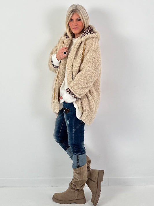 Capuchonjack, model "Hooded Ted" - beige