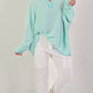 Oversized muslin tunic - mint