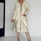 Vintage-look coat with gold effect - gold-ecru