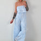 Romantischer Sommer Overall - hellblau