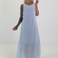 Sommerkleid mit Raff-Detail - hellblau