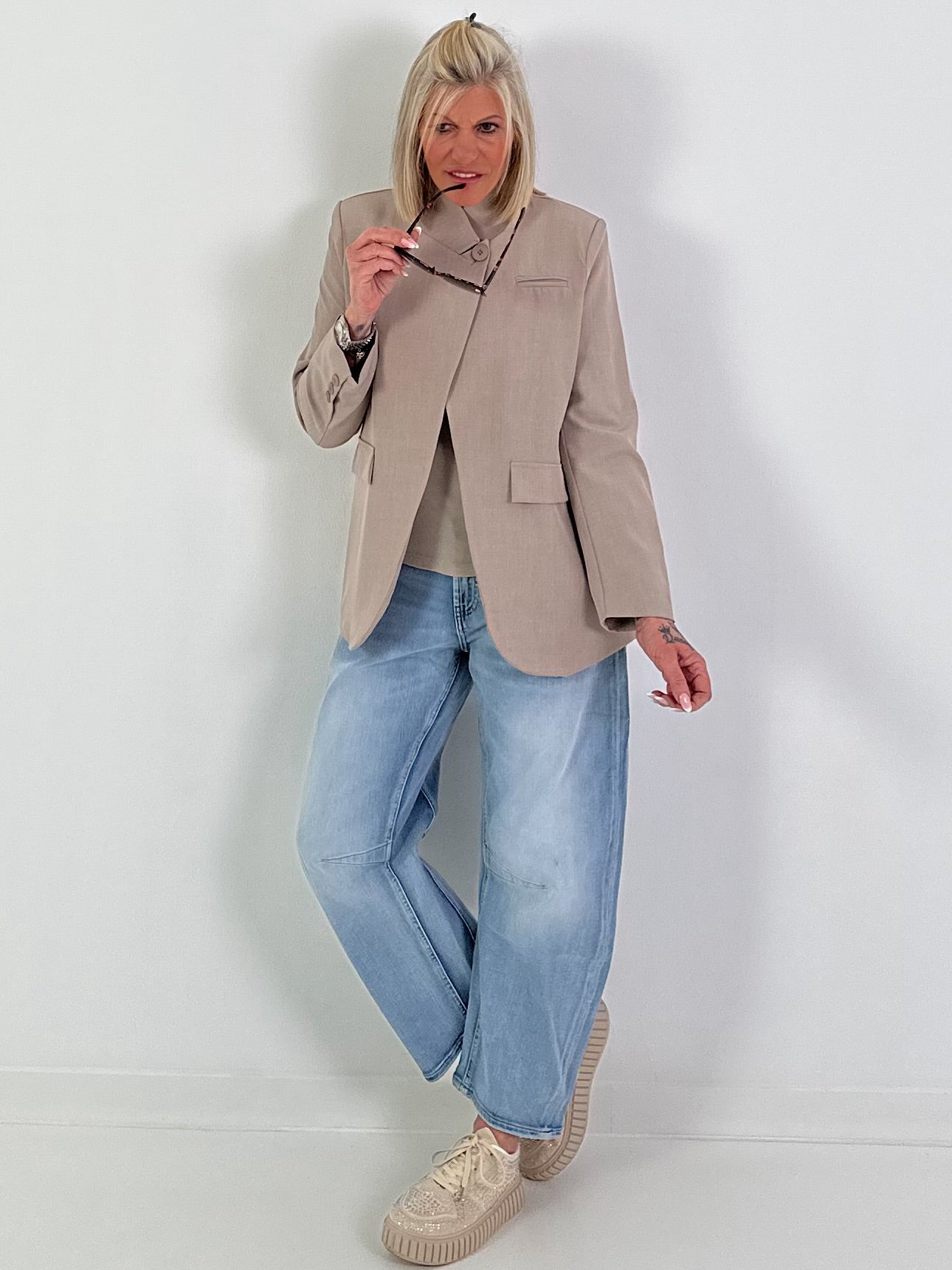 Blazer one button - beige