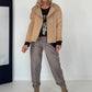 Biker Jacke - beige